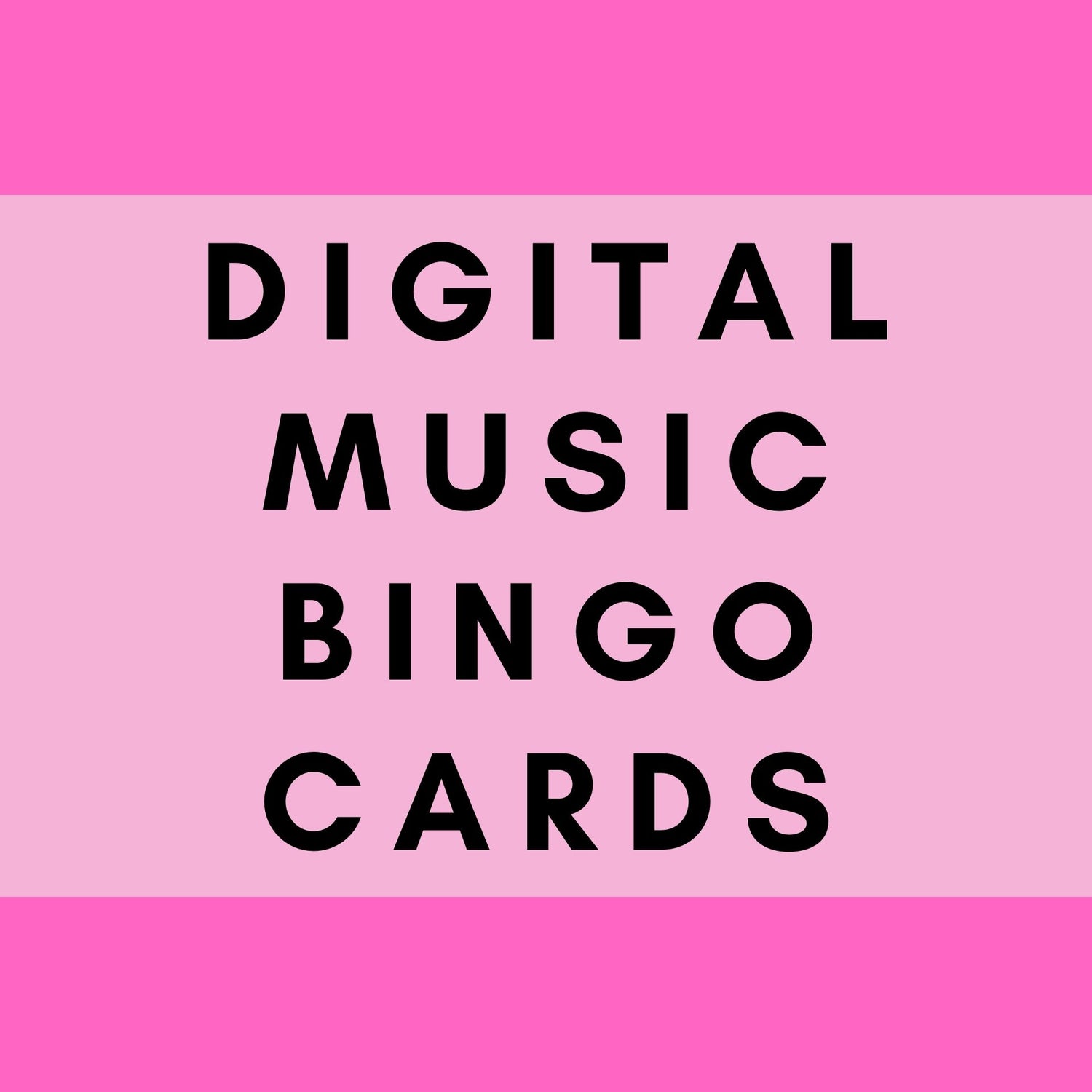 Downloadable Music Bingo Cards