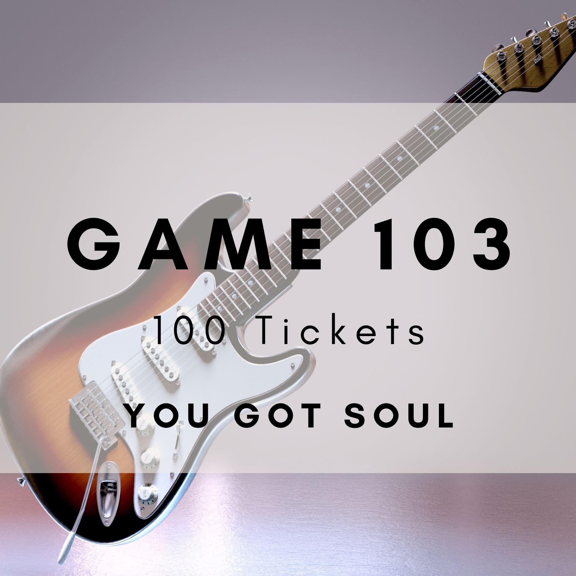 Game 103 | You Got Soul | Boogie Bingo | Printable Music Bingo Tickets