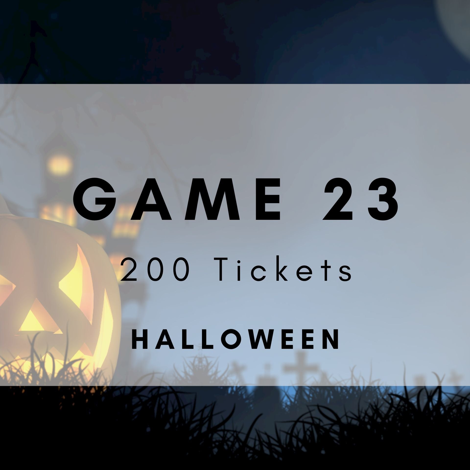 Game 23 | Halloween | Boogie Bingo | Printable Music Bingo Tickets