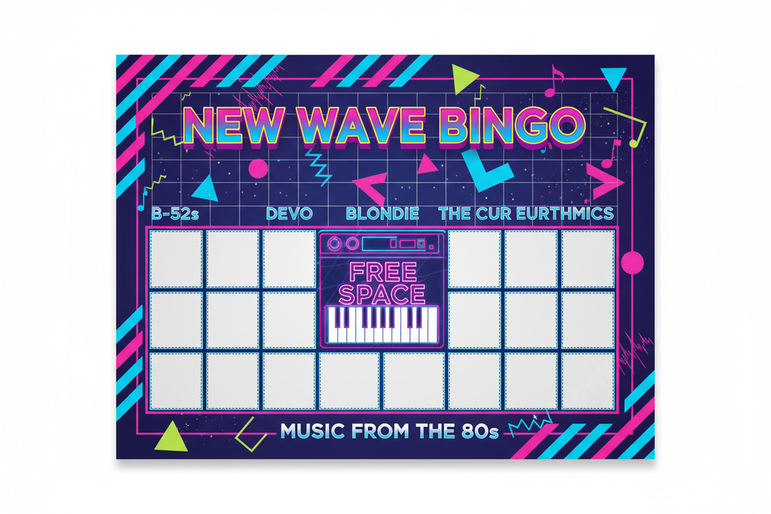 Game 141: 80s New Wave Music Bingo - Synth-Pop and Alternative Classics