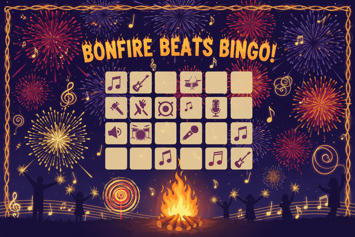 Game 140: Bonfire Night Music Bingo - Fireworks and Fun