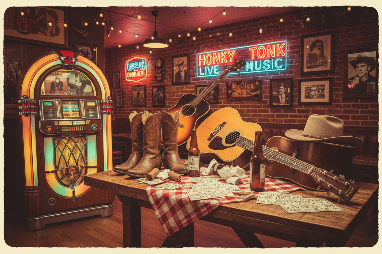 Country Classics Music Bingo - Honky-Tonk Hits for Your Next Event