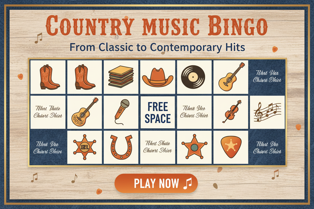 Country Music Bingo: From Classic to Contemporary Hits