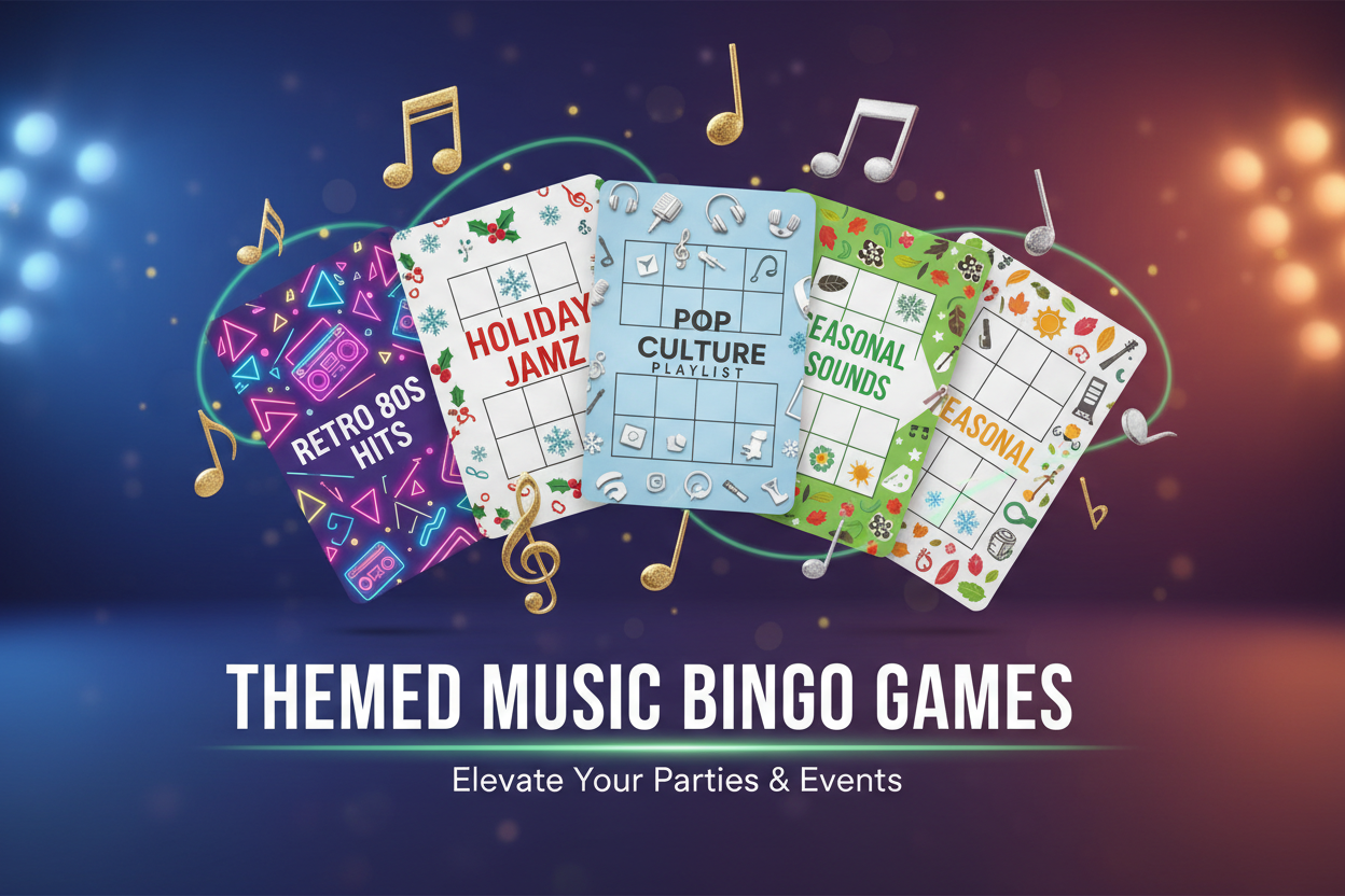 Discover Our Themed Music Bingo Games