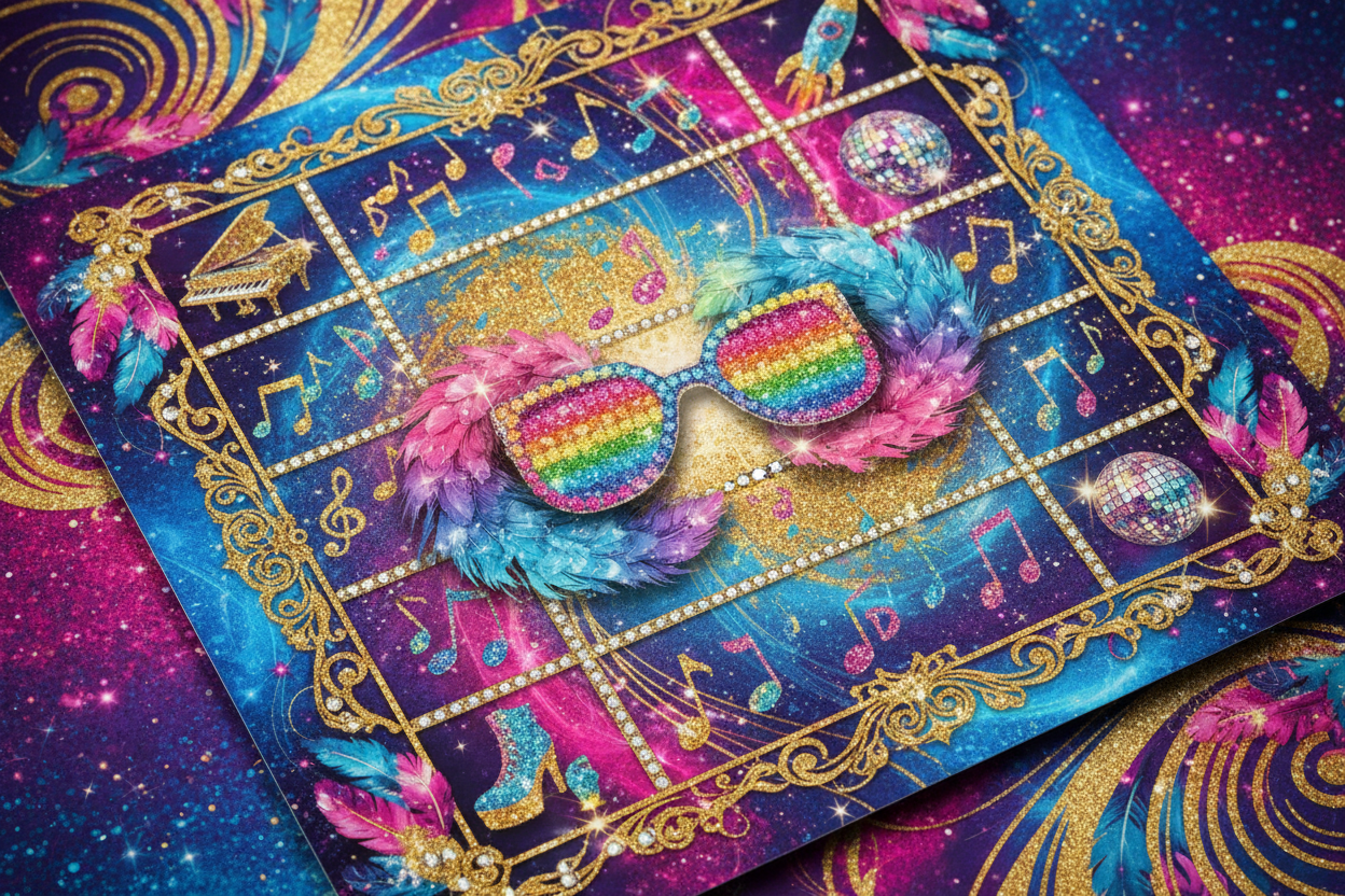 Elton John Music Bingo: Rocket Man Hits for Legendary Celebrations