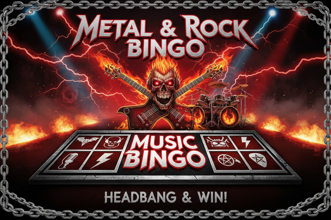 Metal & Rock Music Bingo for Headbangers: Celebrating Heavy Music