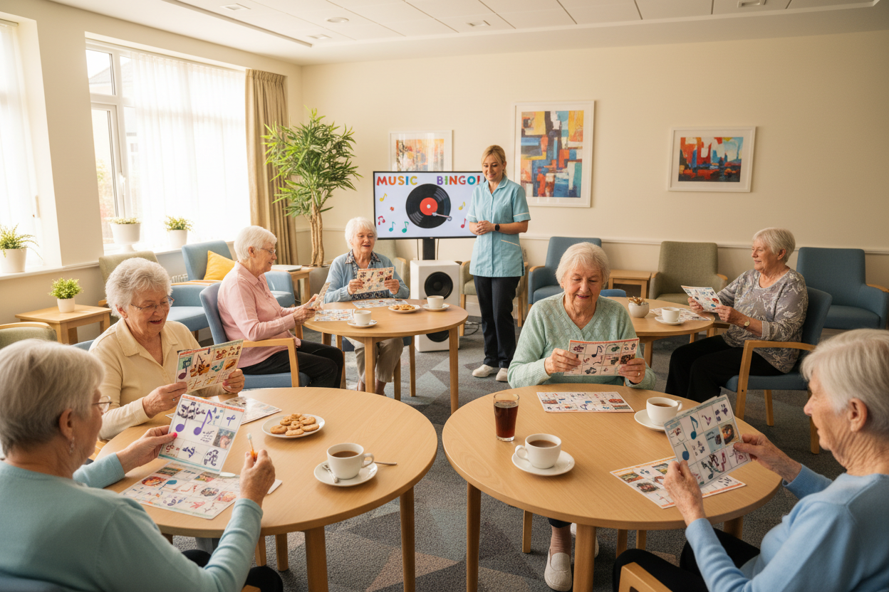 Music Bingo for Care Homes: Benefits and Best Practices