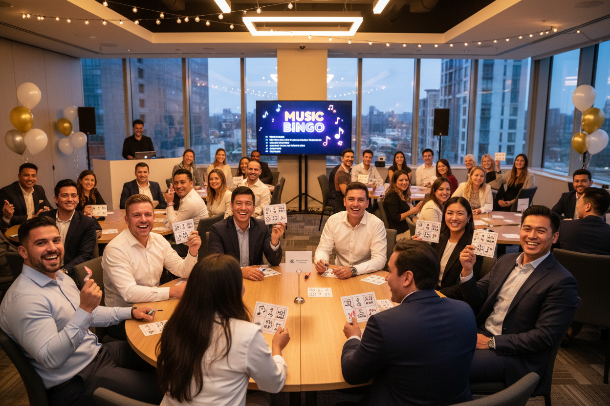 Music Bingo for Corporate Events: The Ultimate Team Building Activity