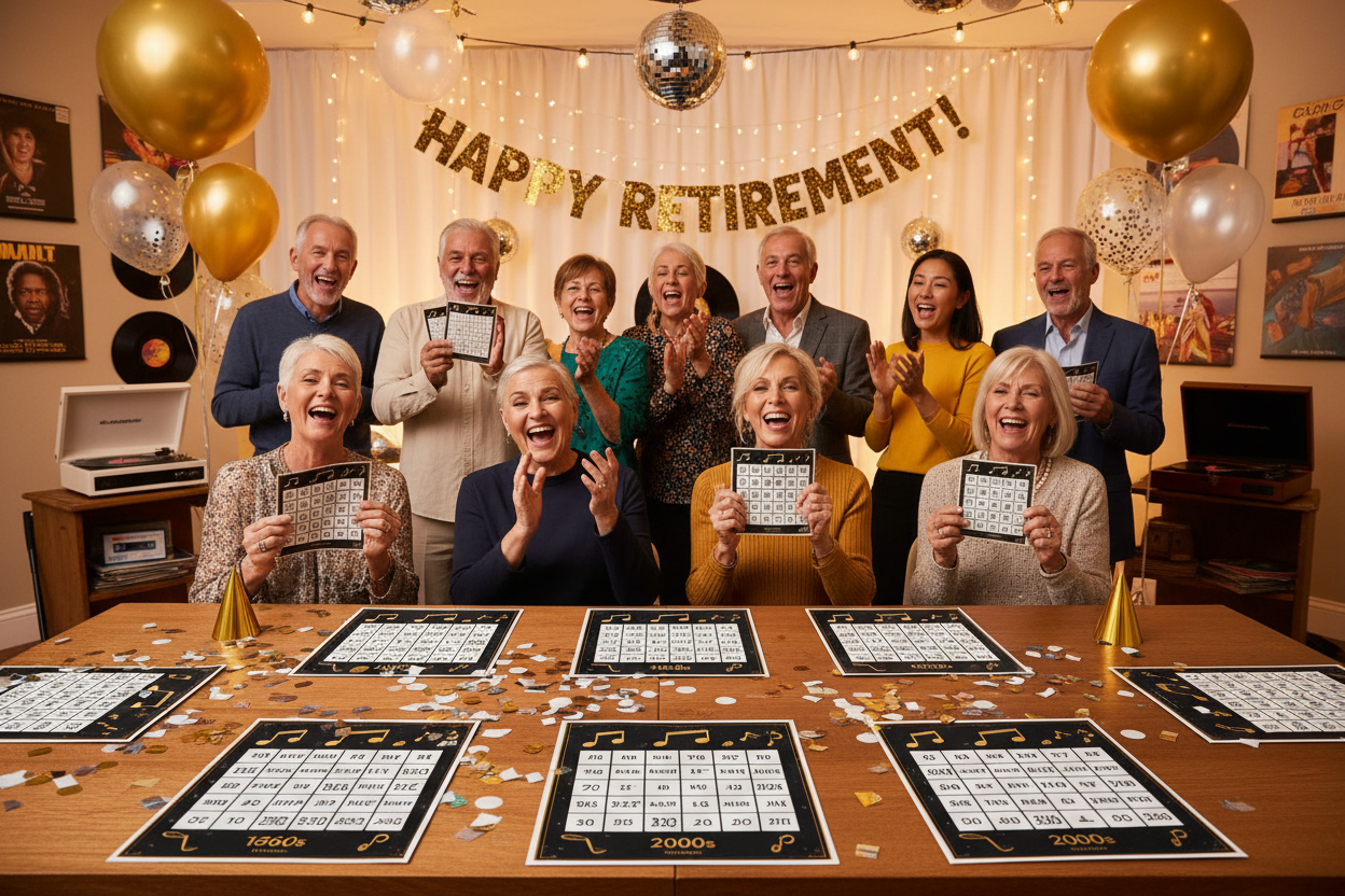 Music Bingo for Retirement Parties: Celebrating a Career with Music Through the Decades