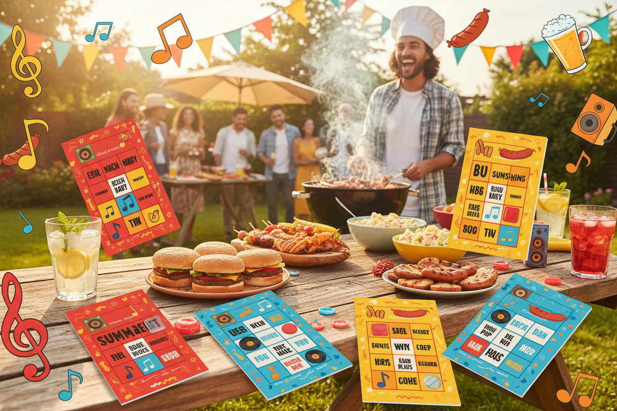 Game 130: Summer BBQ Music Bingo - The Perfect Soundtrack for Your Garden Party