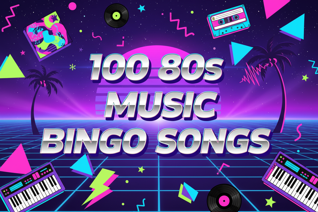 100 80s Music Bingo Songs: The Ultimate Eighties Playlist