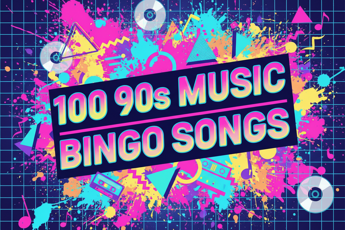 100 90s Music Bingo Songs: Ultimate Nineties Playlist | Boogie Bingo ...