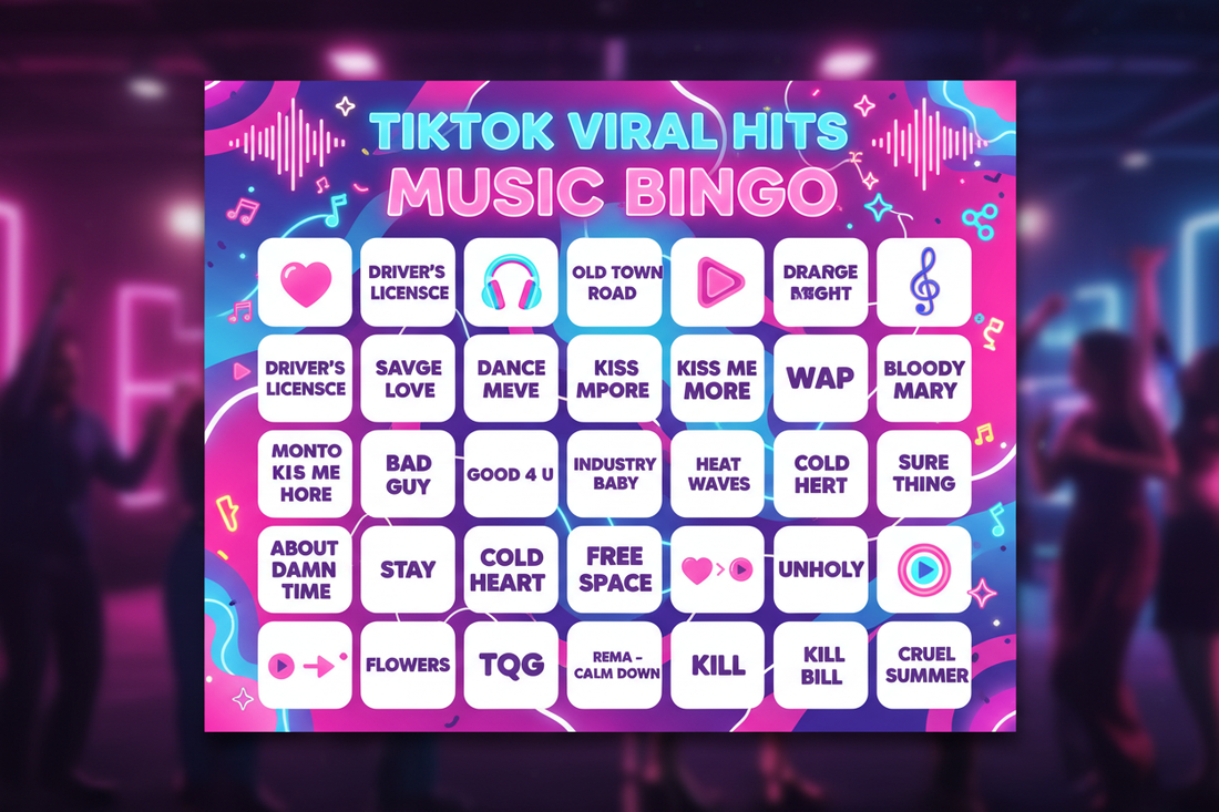 Game 147: TikTok Viral Hits Music Bingo - The Sounds of Social Media