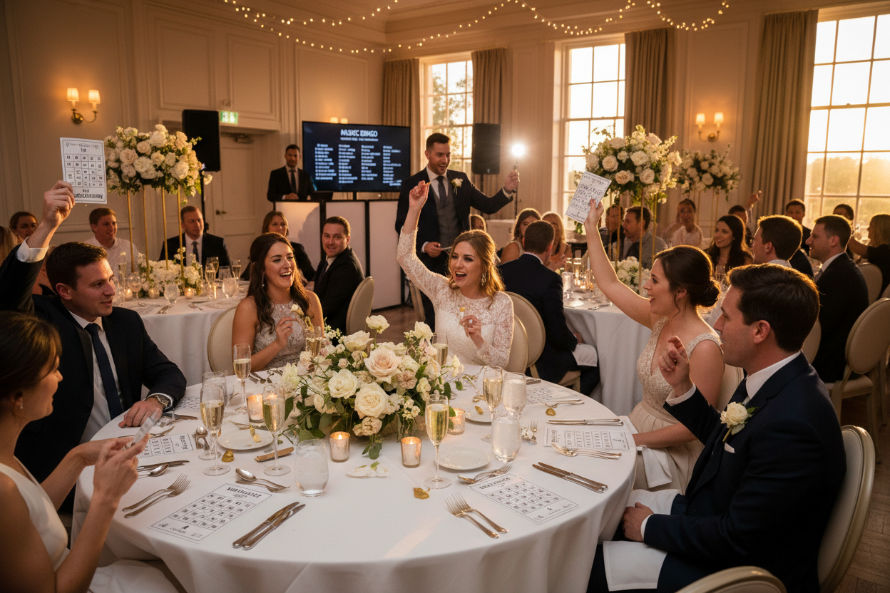 Wedding Reception Music Bingo: Entertainment That Gets Everyone Dancing