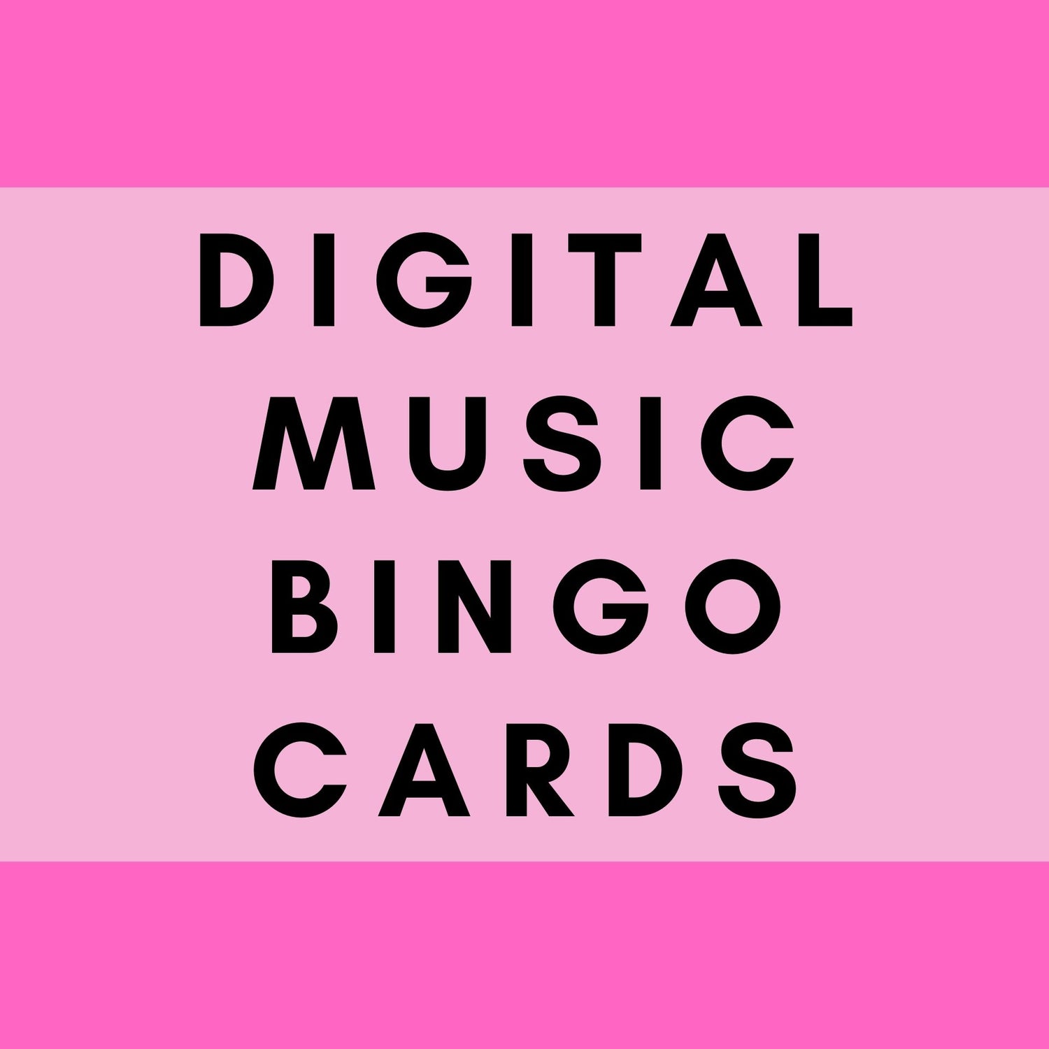 Downloadable Music Bingo Cards