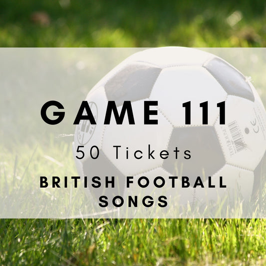 Game 111 | British Football Songs | Boogie Bingo | Printable Music Bingo Tickets