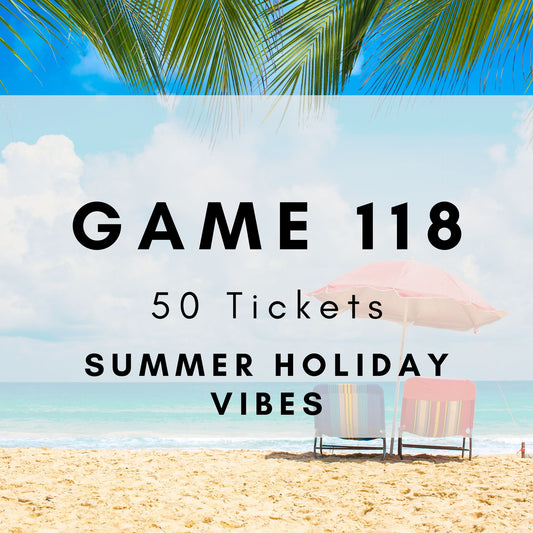 Game 118 | Summer Holiday Vibes | Boogie Bingo | Printable Music Bingo Tickets