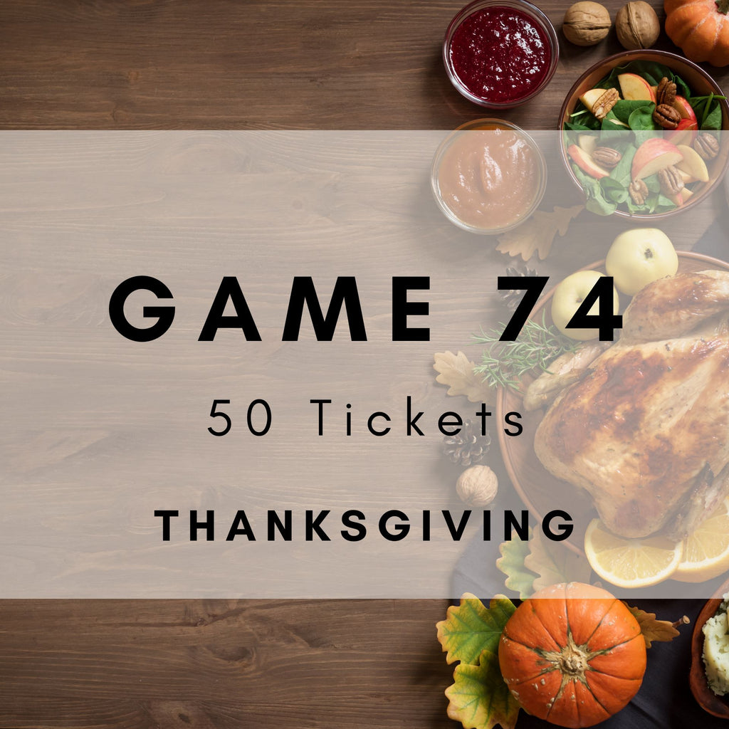 Game 74 | Thanksgiving | Boogie Bingo | Printable Music Bingo Tickets