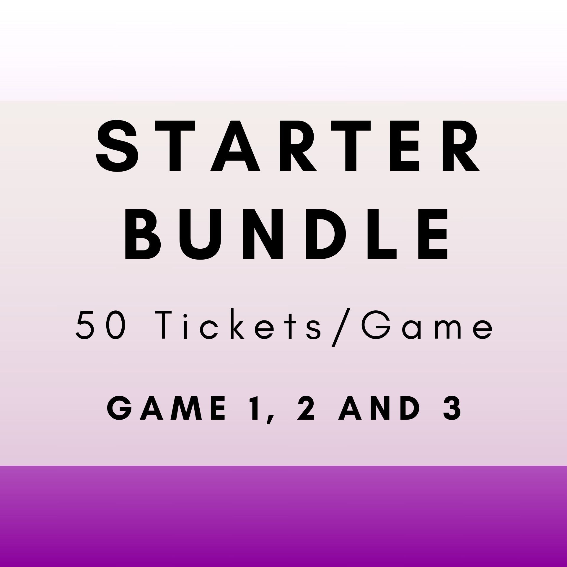Starter Bundle | Games 1, 2 & 3 | Music Bingo | Boogie Bingo