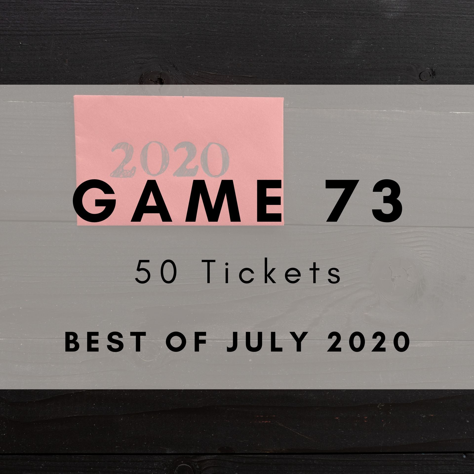 Best of July 2020 Music Bingo printable tickets - monthly chart hits. 50 tickets