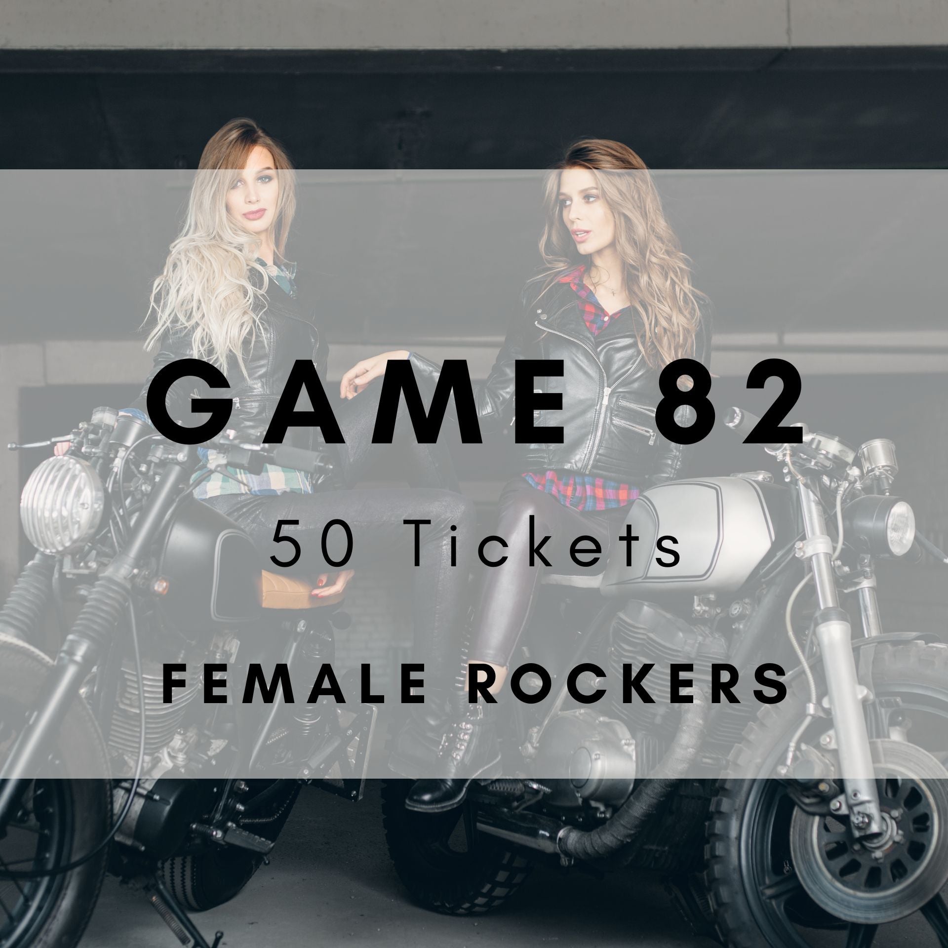 Game 82 | Female Rockers | Boogie Bingo | Printable Music Bingo Tickets