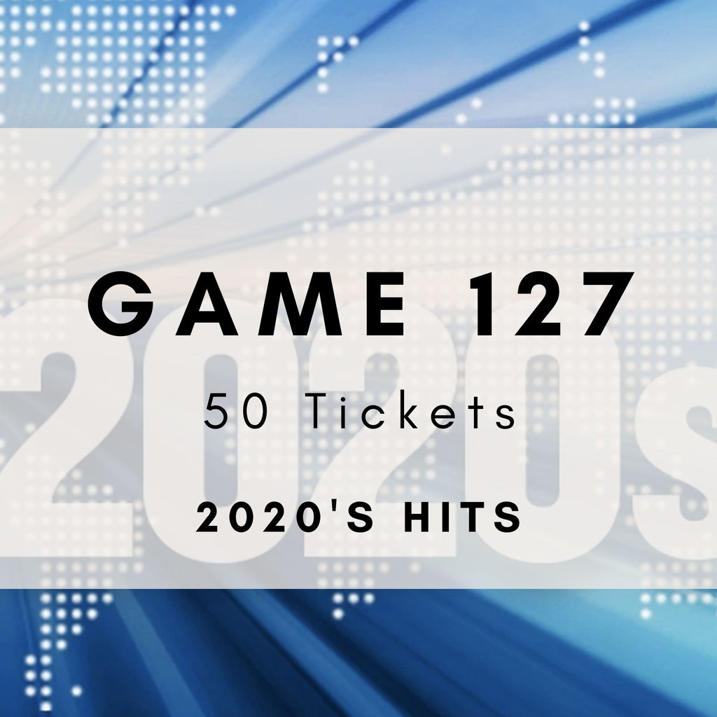 Game 127 | 2020s Hits | Boogie Bingo | Printable Music Bingo Tickets