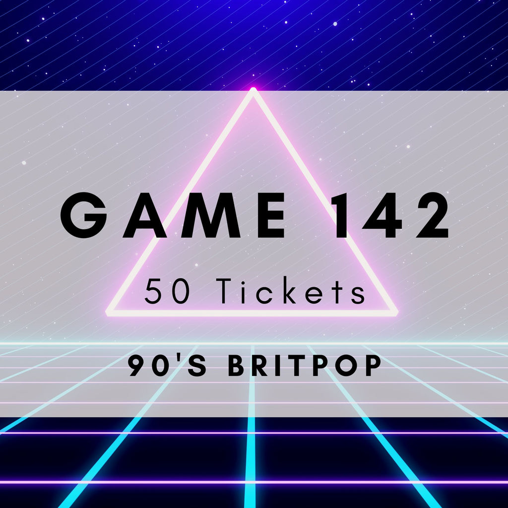 Game 142 | 90s Britpop | Boogie Bingo | Printable Music Bingo Tickets
