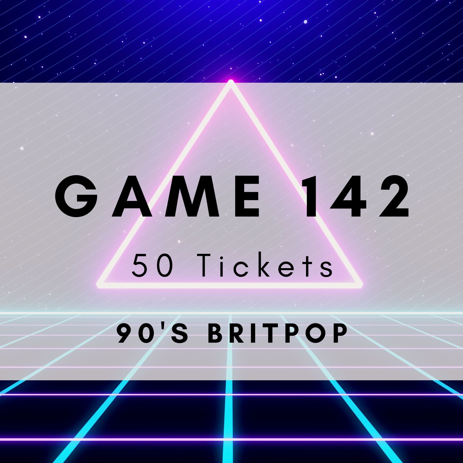 Game 142 | 90s Britpop | Boogie Bingo | Printable Music Bingo Tickets