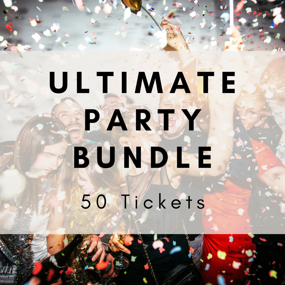 Ultimate Party Bundle Music Bingo - 5 games with sing-along classics and party hits. 50 tickets