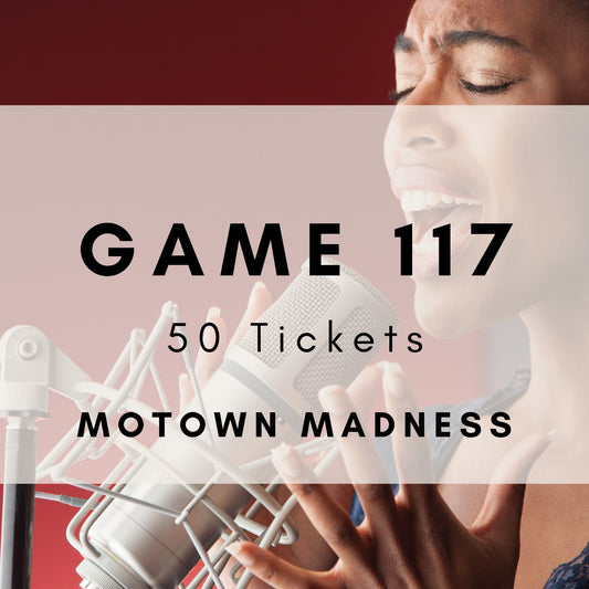 Game 117 | Motown Madness | Boogie Bingo | Printable Music Bingo Tickets