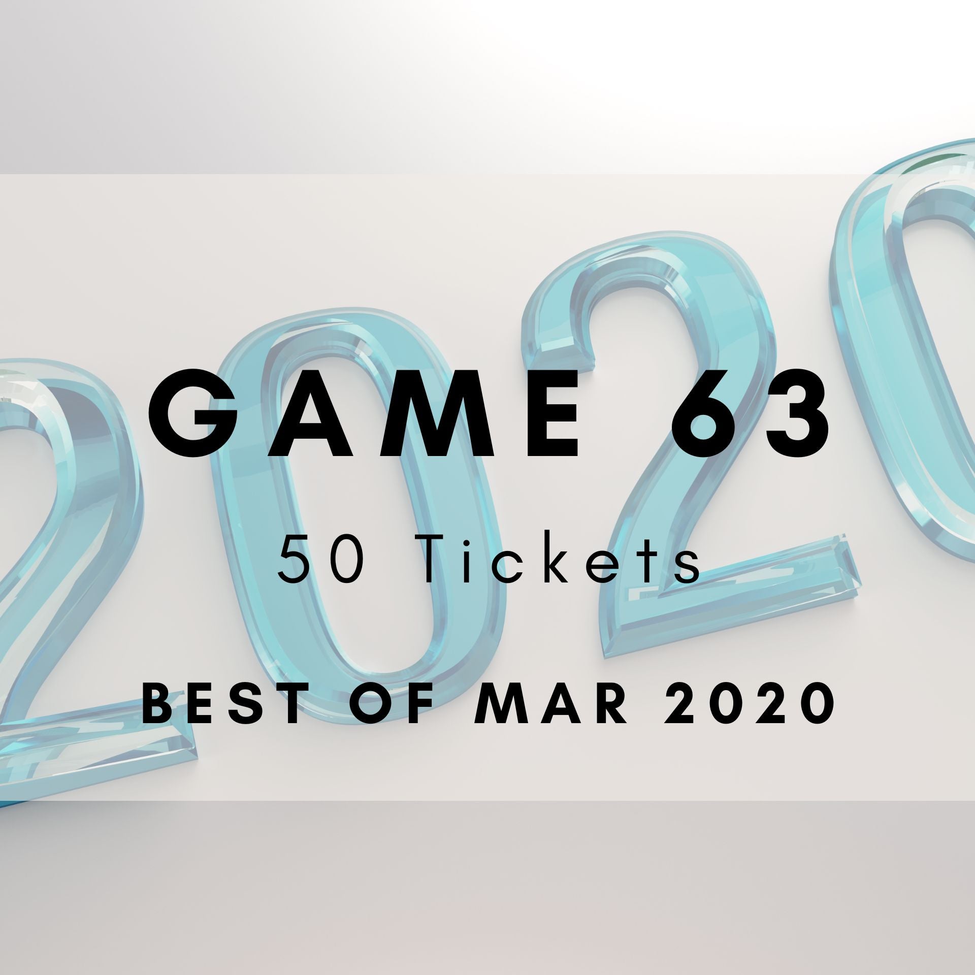 Game 63 | Best of Mar 2020 | Boogie Bingo | Printable Music Bingo Tickets
