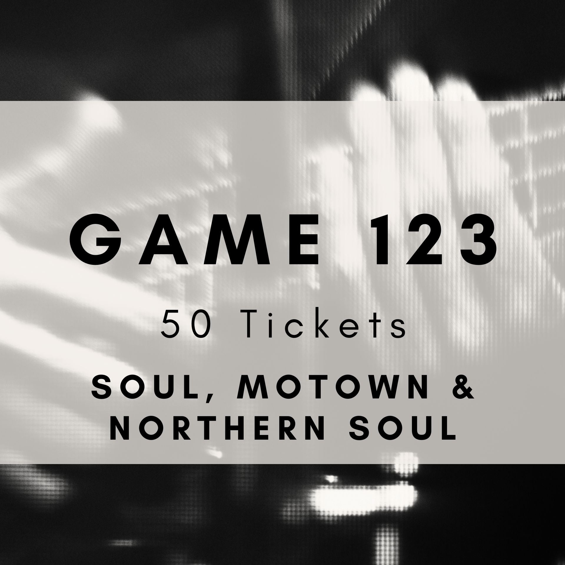 Game 123 | Soul, Motown And Northern Soul Classics | Printable Music Bingo Tickets