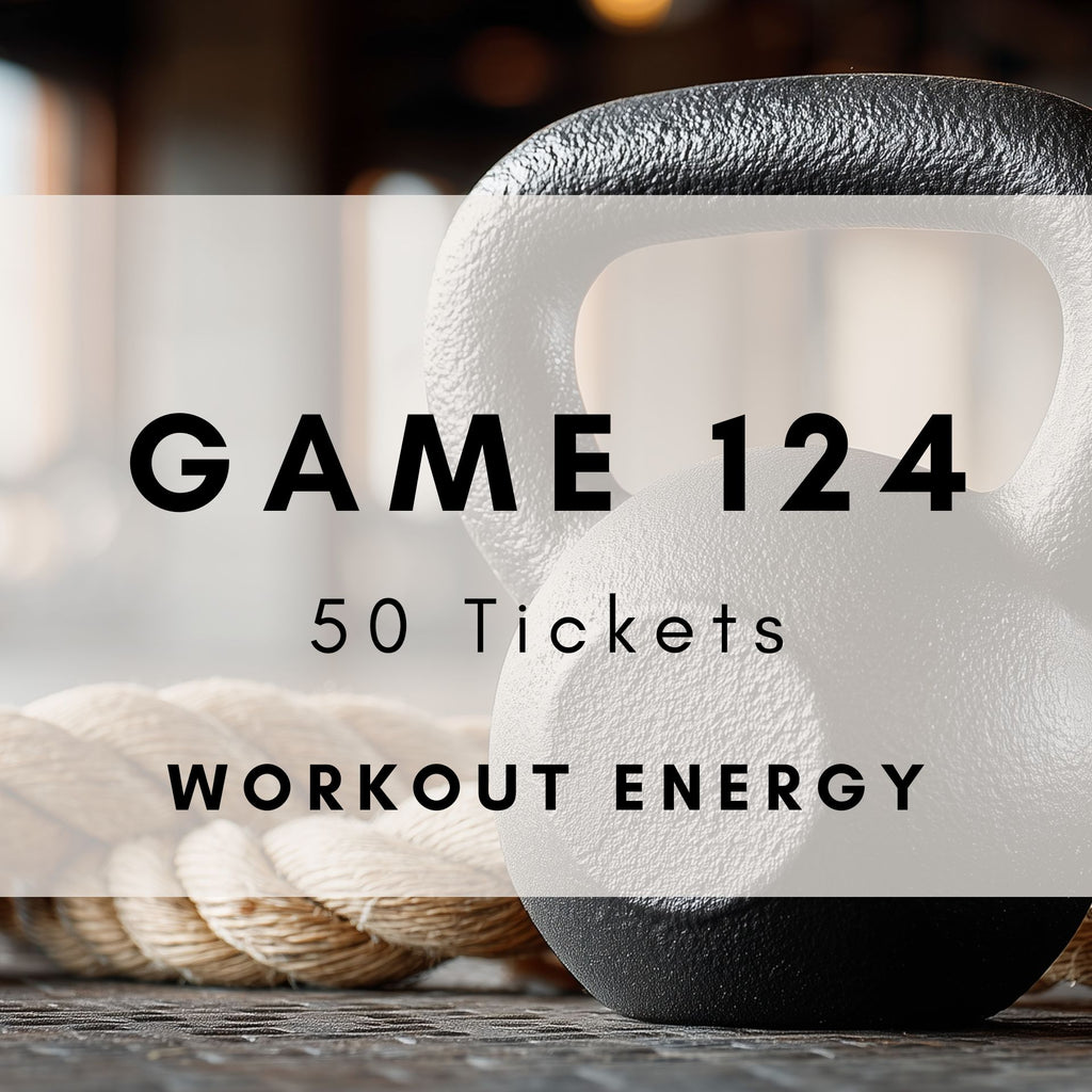 Game 124 | Workout Energy | Printable Music Bingo Tickets