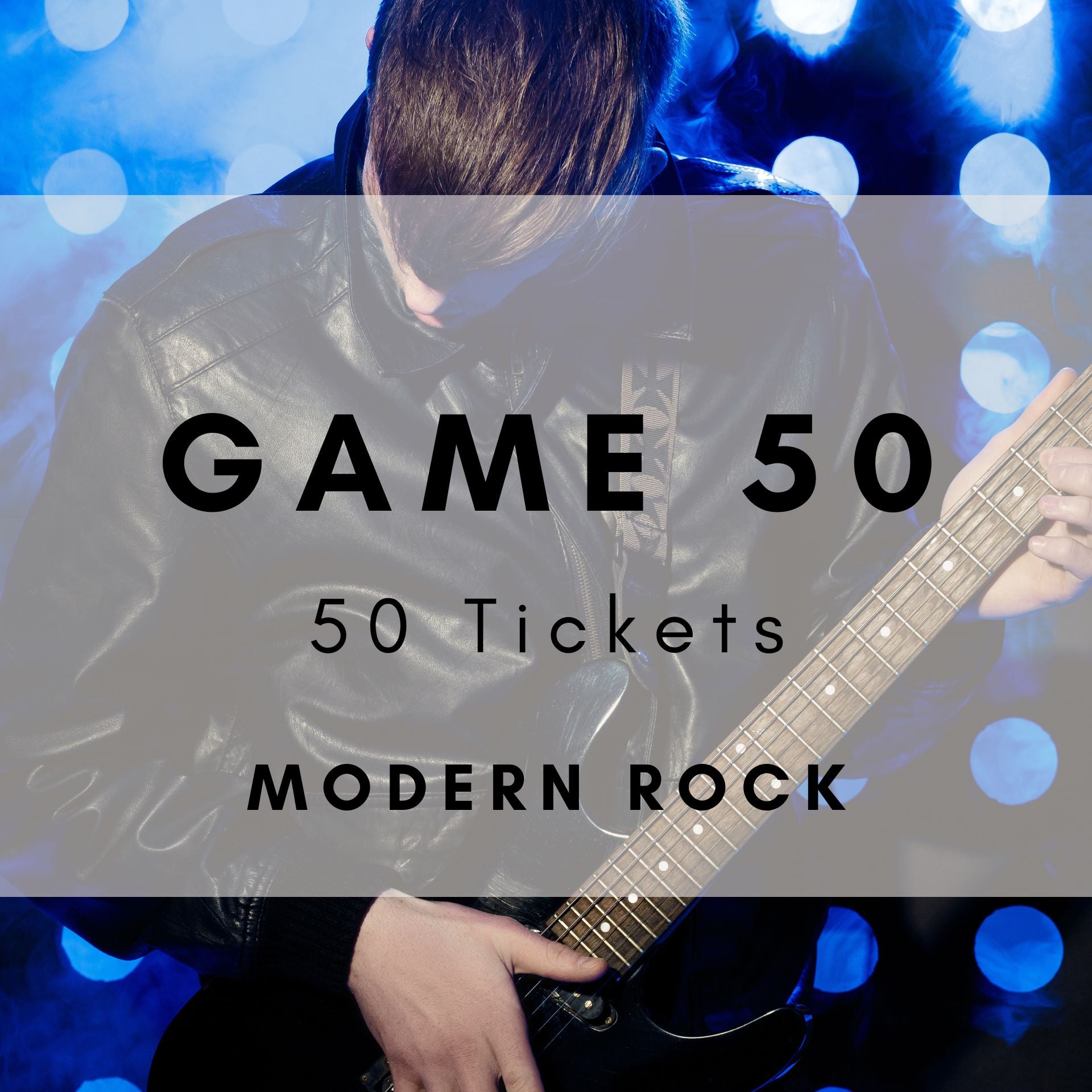 Game 50 | Modern Rock | Boogie Bingo | Printable Music Bingo Tickets