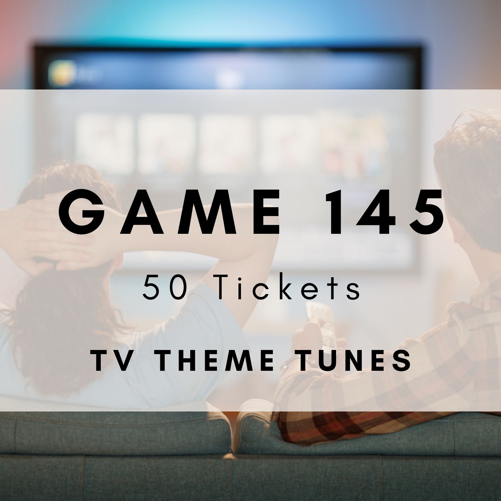 Game 145 | TV Theme Tunes | Boogie Bingo | Printable Music Bingo Tickets