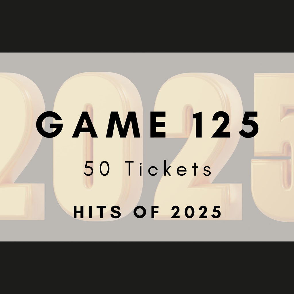 Game 125 | Hits of 2025 | Printable Music Bingo Tickets