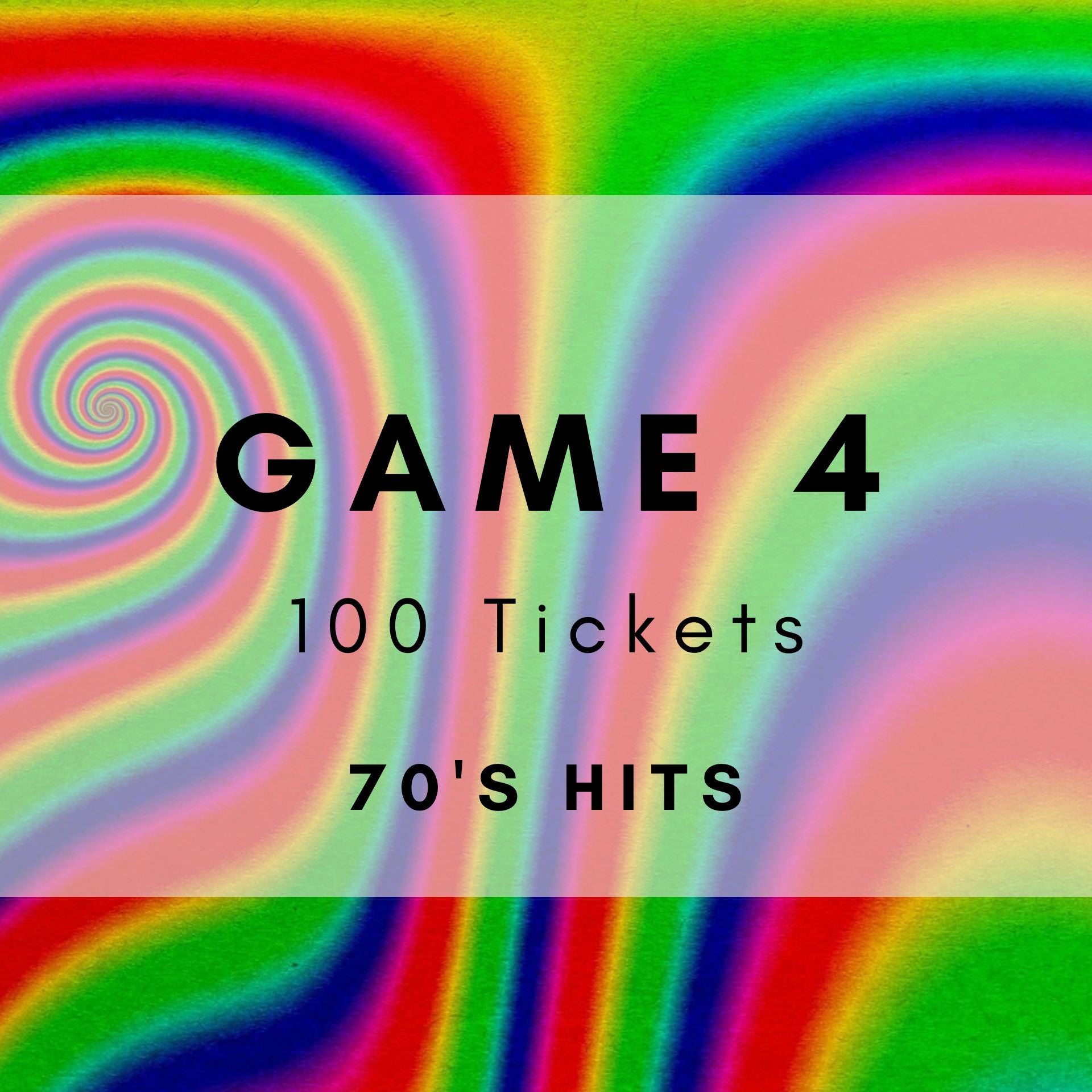 Game 4 | 70s Hits | Boogie Bingo | Printable Music Bingo Tickets