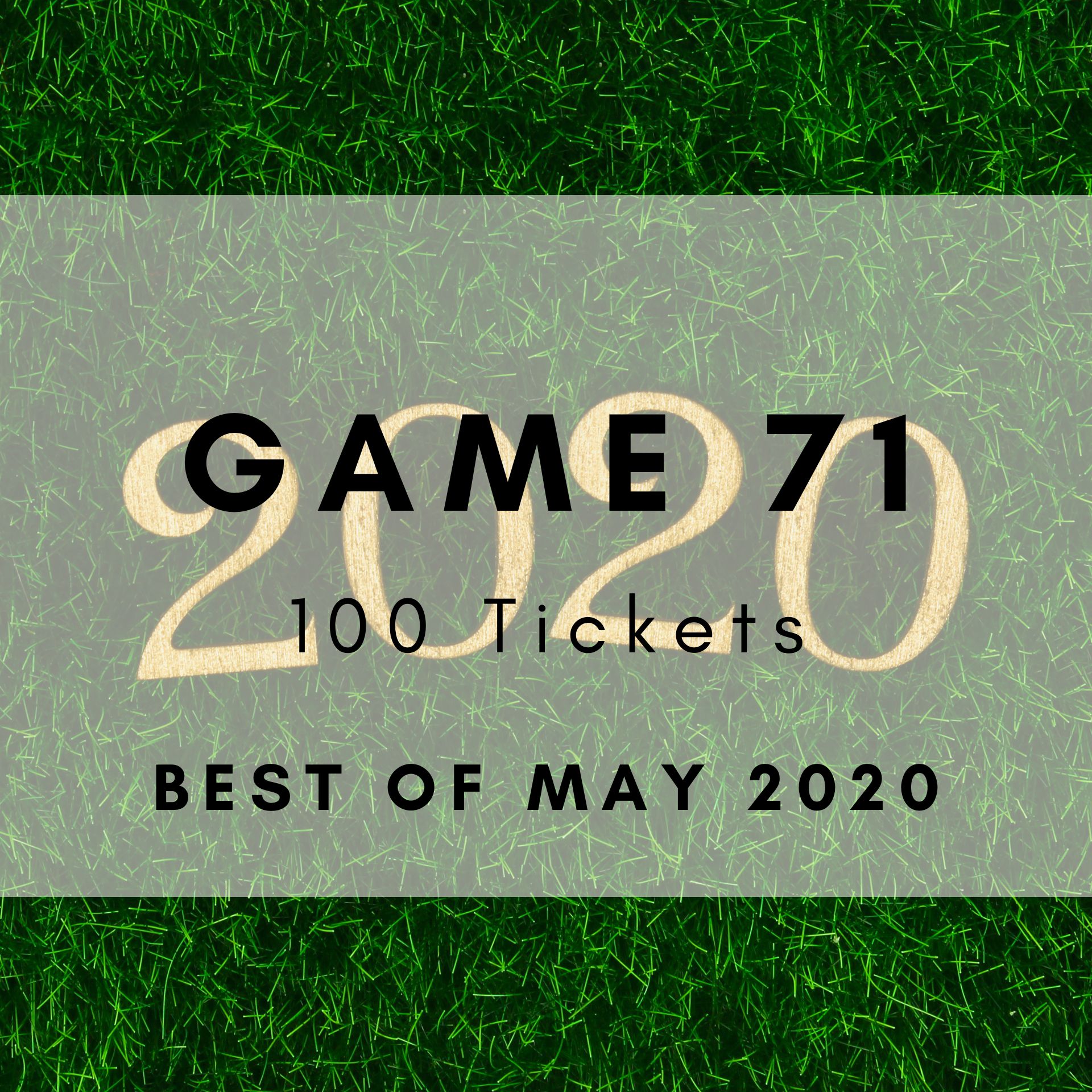 Best of May 2020 Music Bingo printable tickets - monthly chart hits. 100 tickets