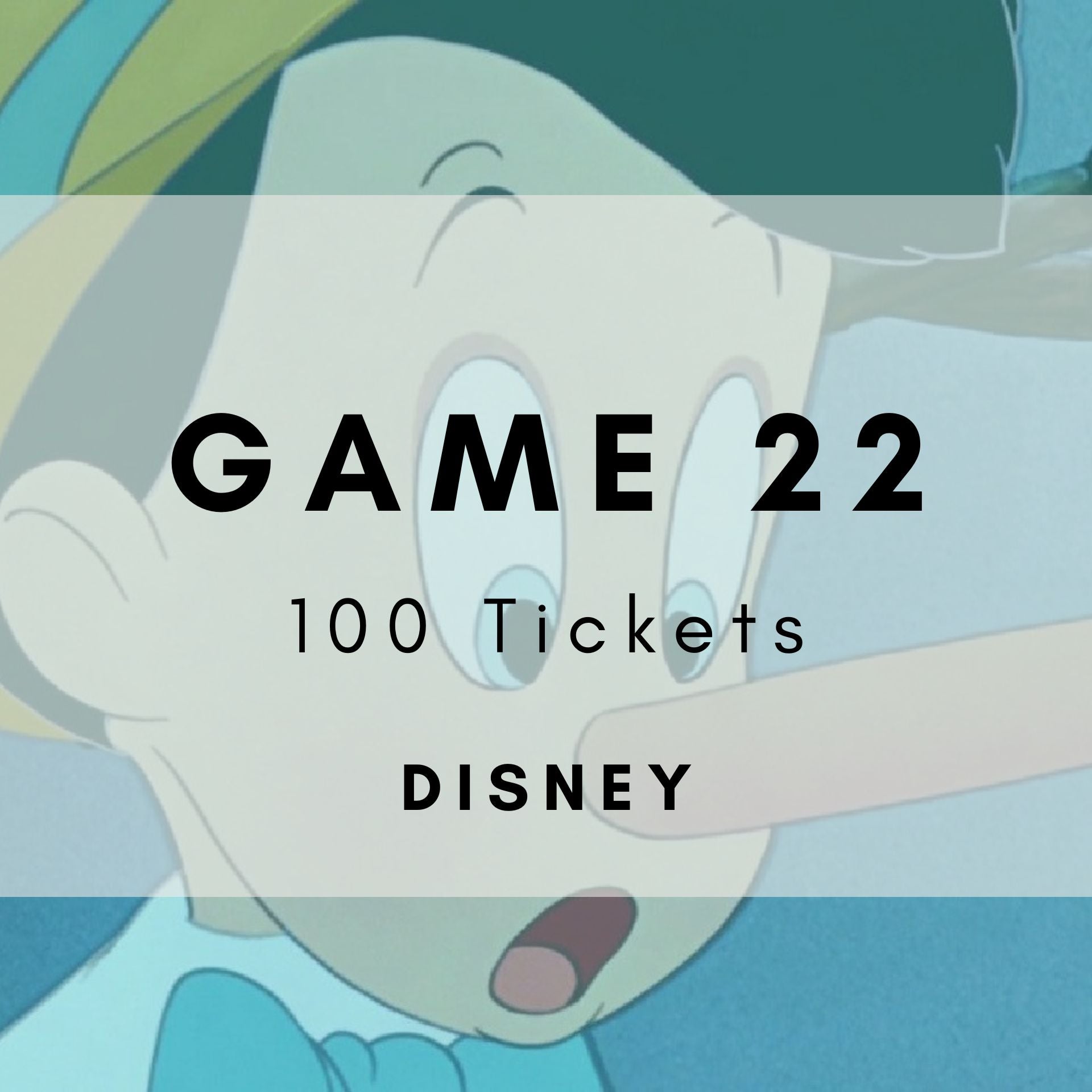 Game 22 | Disney | Boogie Bingo | Printable Music Bingo Tickets
