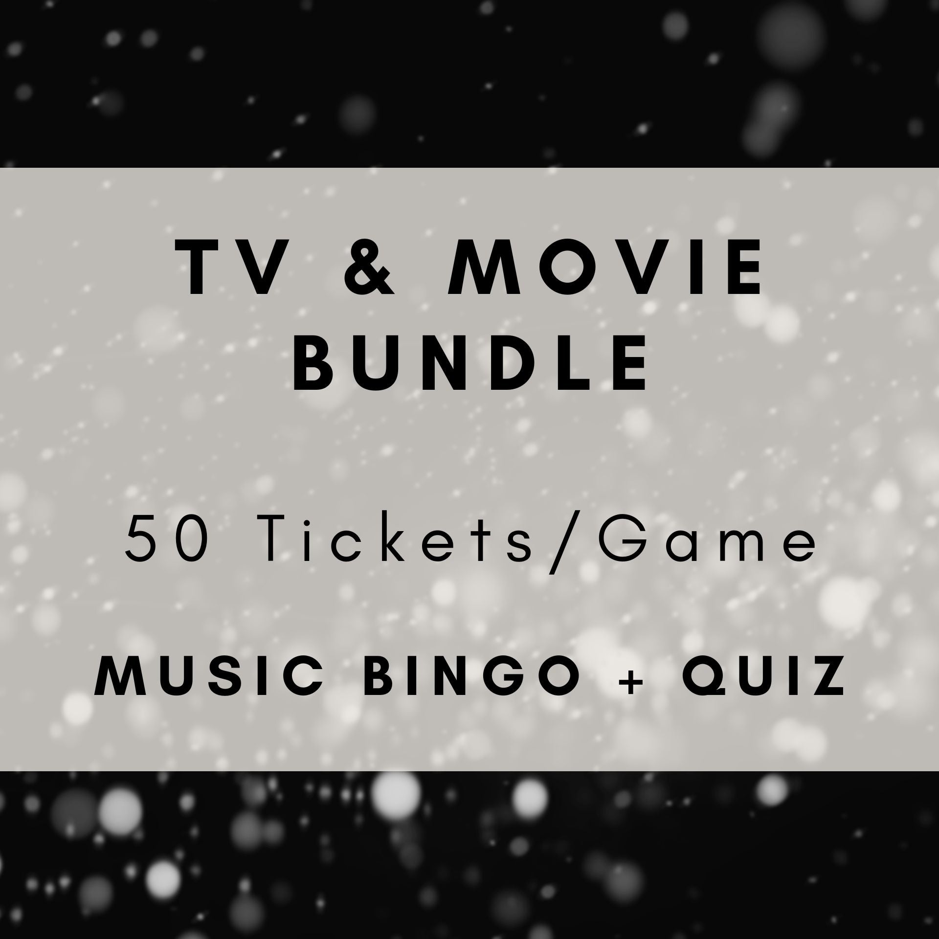 TV & Movie Bundle | Games 22, 57, 61, 145 & 146 | Boogie Bingo