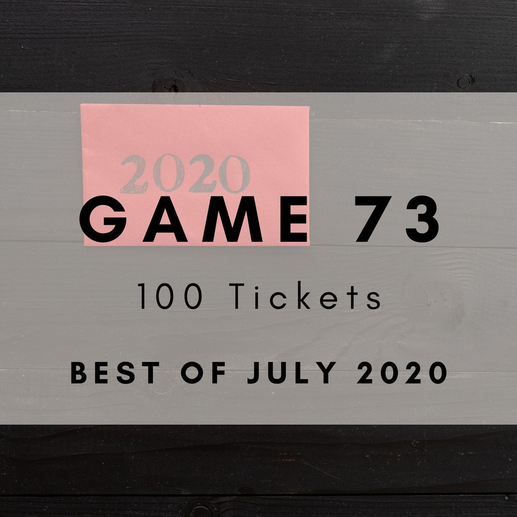 Best of July 2020 Music Bingo printable tickets - monthly chart hits. 100 tickets