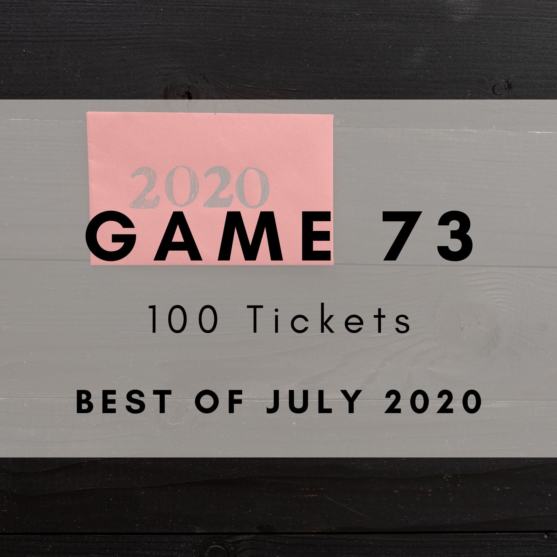 Best of July 2020 Music Bingo printable tickets - monthly chart hits. 100 tickets