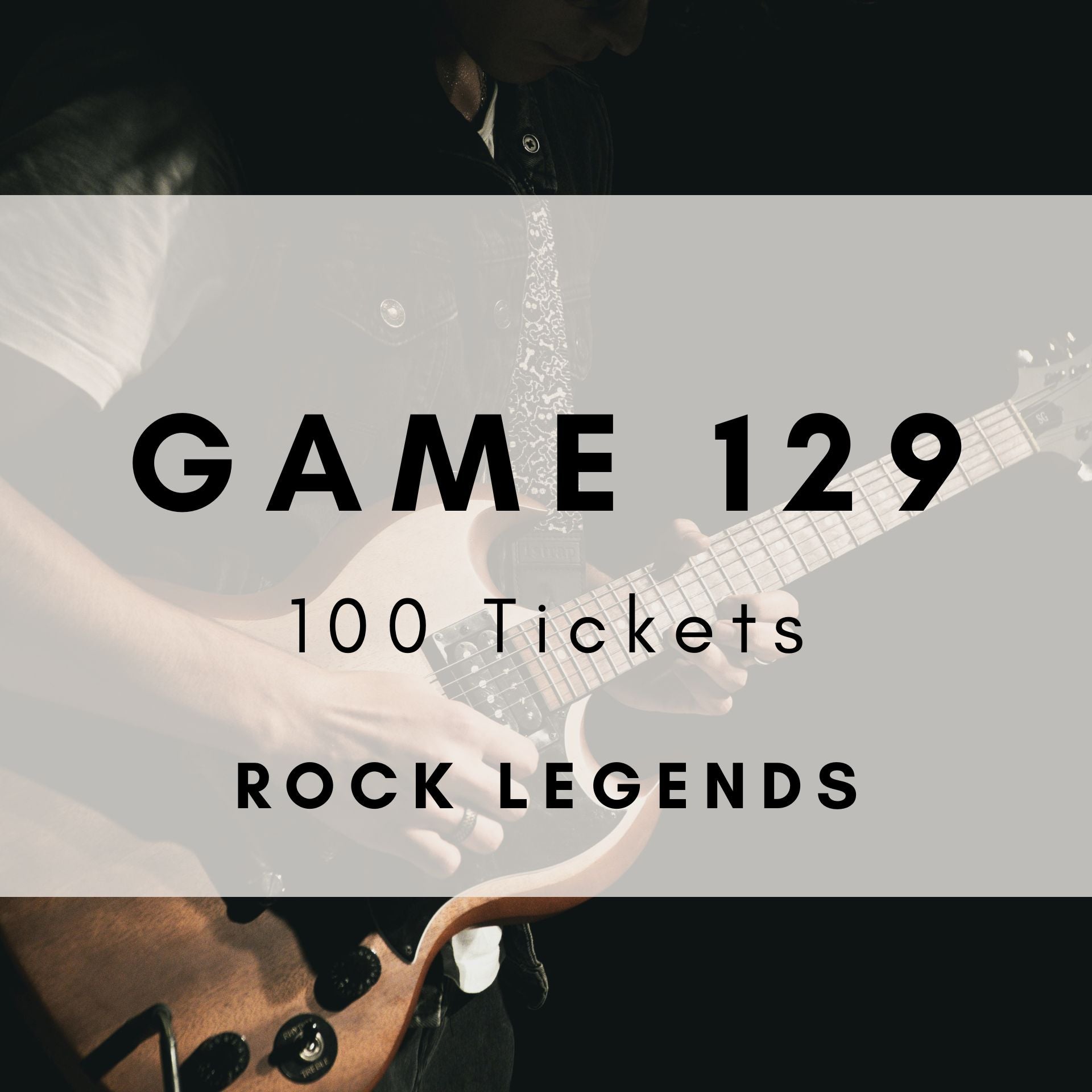 Game 129 | Rock Legends | Boogie Bingo | Printable Music Bingo Tickets