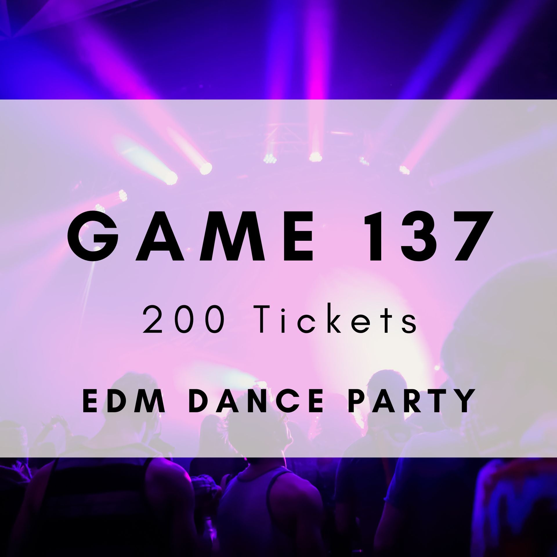 Game 137 | EDM Dance Party | Boogie Bingo | Printable Music Bingo Tickets