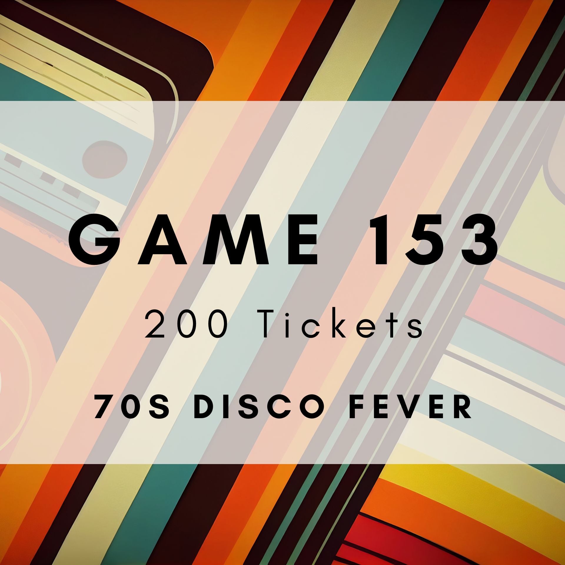 Printable 70s disco music bingo cards with 48 classic hits including Bee Gees and Donna Summer. 200 tickets