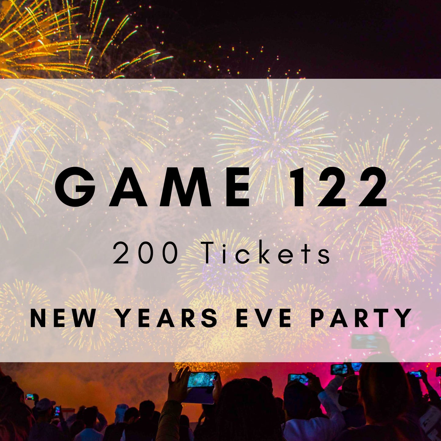 Game 122 | New Years Eve Party | Printable Music Bingo Tickets