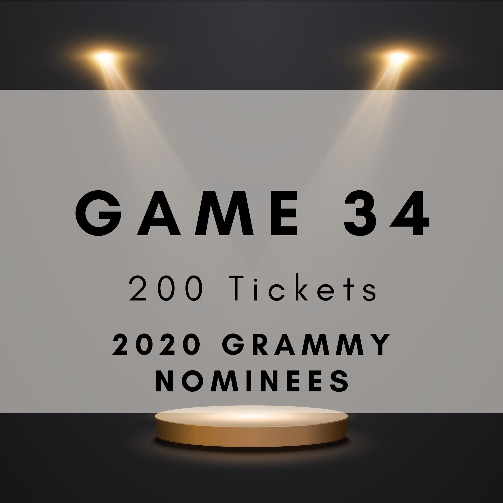 Game 34 | 2020 Grammy Nominees | Boogie Bingo | Printable Music Bingo Tickets