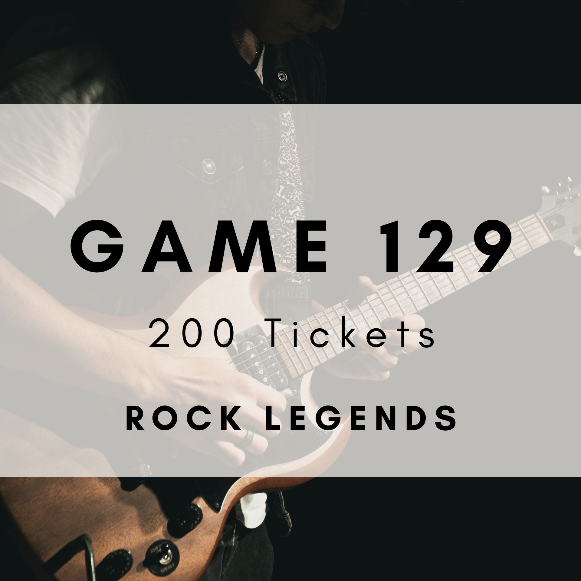 Game 129 | Rock Legends | Boogie Bingo | Printable Music Bingo Tickets