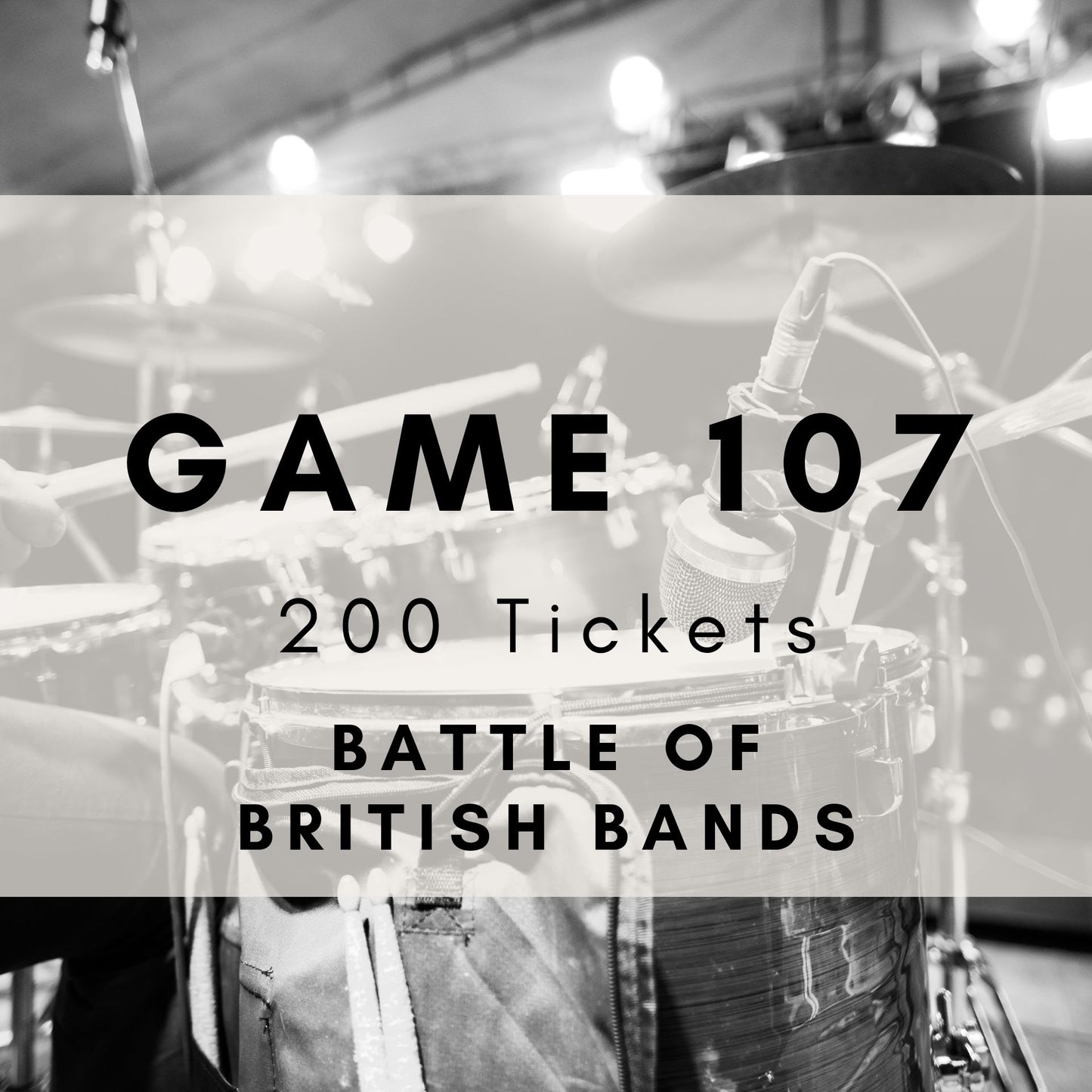 Game 107 | Battle of the British Bands | Boogie Bingo | Printable Music Bingo Tickets