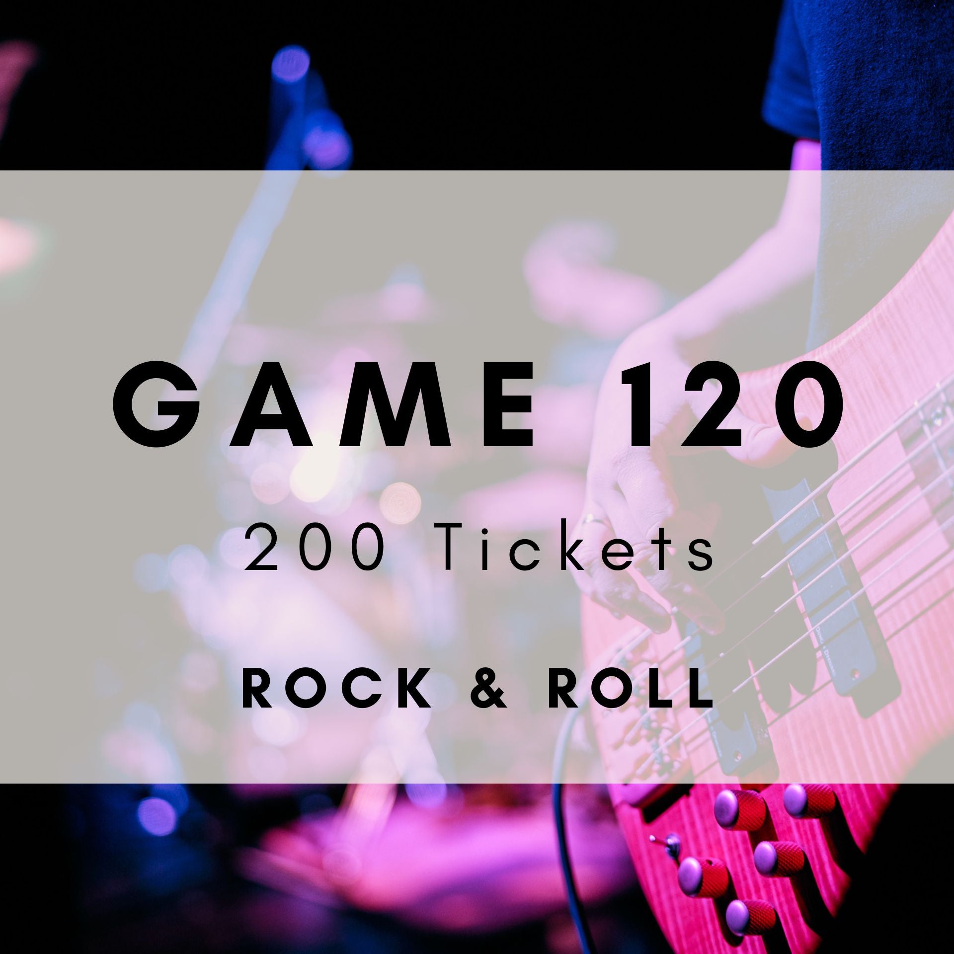 Game 120 | Rock And Roll Bingo | Rock & Roll Music Bingo | Printable Music Bingo Tickets